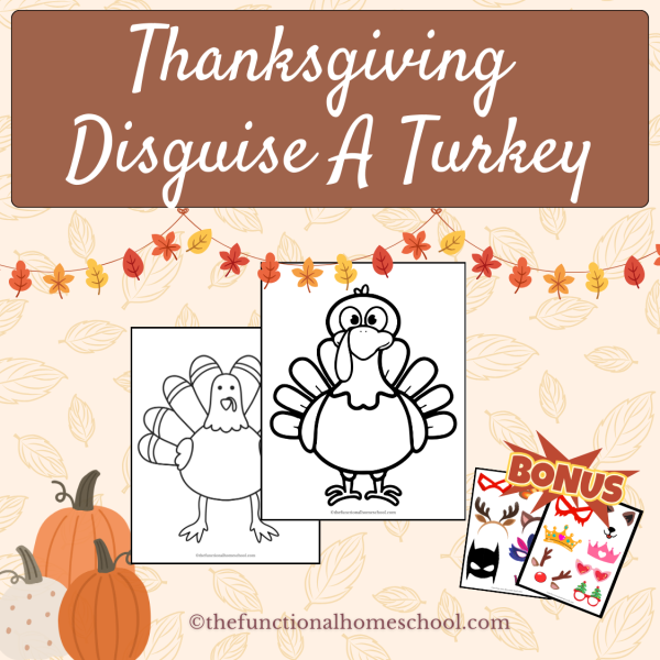 Two turkey coloring sheets grouped in center.