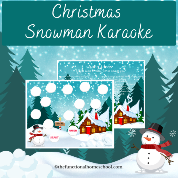 Christmas Snowman Karaoke Game